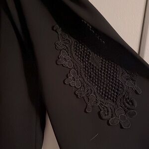 Strapless Black 3/4 sleeve top